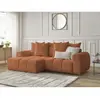 Canapé d'angle convertible coffre ROXELANE tissu bouclette Bobochic