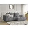 Canapé d'angle convertible coffre ROXELANE tissu bouclette Bobochic