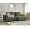 Canapé d'angle convertible coffre ROXELANE tissu bouclette Bobochic