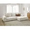 Canapé d'angle convertible coffre EVEREST tissu chiné Bobochic