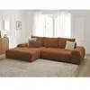 Canapé d'angle convertible coffre EVEREST tissu chiné Bobochic