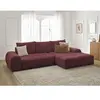 Canapé d'angle convertible coffre EVEREST tissu chiné Bobochic