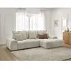 Canapé d'angle convertible coffre EVEREST tissu texturé Bobochic