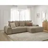 Canapé d'angle convertible coffre EVEREST tissu texturé Bobochic