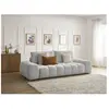 Bobochic canapé droit convertible coffre everest tissu chiné gris clair EVEREST