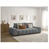 Bobochic canapé droit convertible coffre everest tissu chiné gris foncé EVEREST