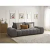 Canapé droit convertible coffre EVEREST tissu texturé Bobochic
