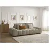 Bobochic canapé droit convertible coffre everest tissu chiné taupe EVEREST
