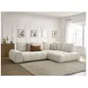 Canapé d'angle L convertible coffre EVEREST tissu texturé Bobochic