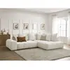 Canapé d'angle L convertible coffre EVEREST tissu chiné Bobochic