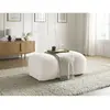 Bobochic pouf hippolyte blanc HIPPOLYTE