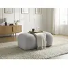 Bobochic pouf hippolyte gris clair HIPPOLYTE