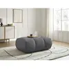 Pouf FUJI tissu bouclette gris foncé BOBOCHIC