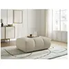 Bobochic pouf fuji tissu bouclette beige FUJI