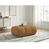 Bobochic pouf fuji tissu bouclette jaune FUJI