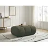 Bobochic pouf fuji tissu bouclette vert FUJI