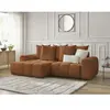 Canapé d'angle convertible coffre ROXELANE tissu chiné Bobochic