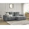 Canapé d'angle convertible coffre ROXELANE tissu chiné Bobochic
