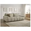 Bobochic canapé droit fixe 3 places ivane tissu texturé beige IVANE