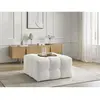 Bobochic pouf cloud tissu bouclette blanc CLOUD