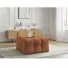 Bobochic pouf cloud tissu bouclette orange CLOUD