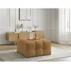 Bobochic pouf cloud tissu bouclette jaune CLOUD