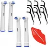 Nelips Brossettes de rechange Oral-B Intercare 4 pièces Têtes de recha...