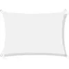 Voile d'ombrage en nylon imperméable 3x5 m blanc