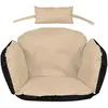 Coussin de jardin 112x113 cm pour fauteuil suspendu, nid de cigogne, i...