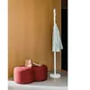 noo.ma Pouf en forme de 8 en fibre synthétique, rouge