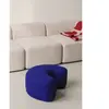 noo.ma Pouf en forme de U en laine, myrtille