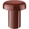 noo.ma Table d'appoint en acier, rouge