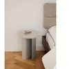 noo.ma Table d'appoint ronde en acier avec cachette, bleu