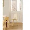noo.ma Chaise de salle à manger en hêtre, jaune