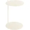 noo.ma Table d'appoint en acier peint par poudrage, beige