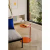 noo.ma Table d'appoint en acier peint par poudrage, orange