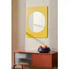 noo.ma Miroir avec cadre en contreplaqué de bouleau, jaune