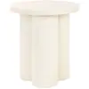 noo.ma Tabouret rond en bois de frêne et acier, beige