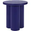 noo.ma Tabouret rond en bois de frêne et acier, myrtille