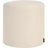 noo.ma Tabouret rond en fibre synthétique, grand, beige