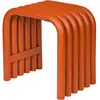 noo.ma Tabouret en acier galvanisé peint par poudrage, orange