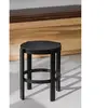 noo.ma Tabouret en acier robuste, noir