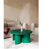 noo.ma Table basse ronde en bois de frêne, vert