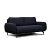 Courtois Laville Canapé droit 3 places tissu bleu nuit
