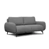 Courtois Laville Canapé droit 3 places tissu gris