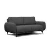 Courtois Laville Canapé droit 3 places tissu graphite