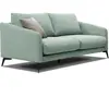 Courtois Laville Canapé droit 3 places tissu vert marine - Sogel