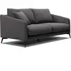 Courtois Laville Canapé droit 3 places tissu gris foncé- Sogel