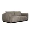 Courtois Laville Canapé droit XXL 3 places tissu taupe