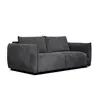 Courtois Laville Canapé droit XXL 3 places tissu gris foncé